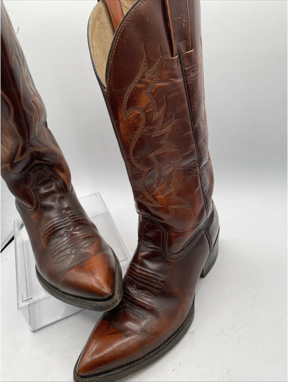 El General Cowboy Boots Mens 9 Womens 10.5 Made in Mexico Size 27.5